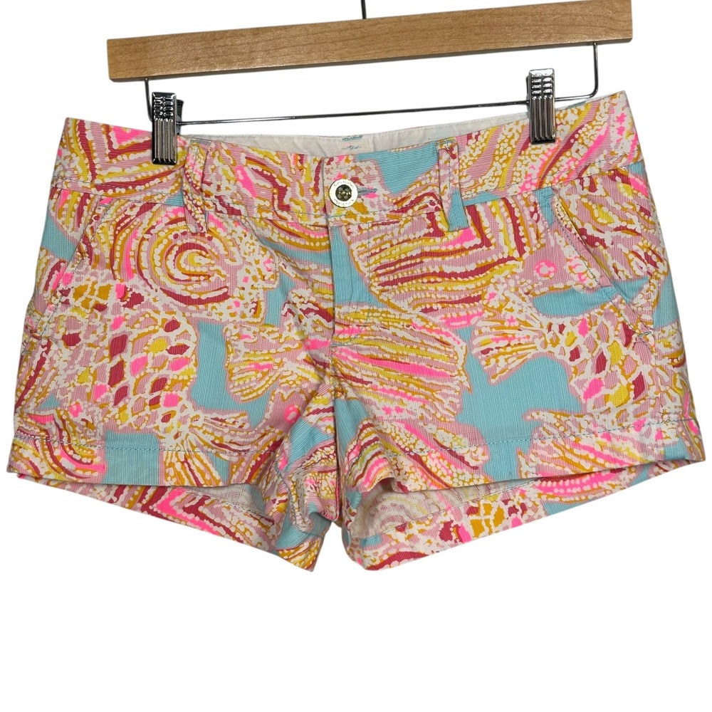 Lilly Pulitzer Walsh Short Women 2 Breakwater Blue Tini Bikini Beach Sorority